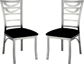 Idf-3729sc -dropship Catarina Metal Ladder-back Dining Chair Set Of 2