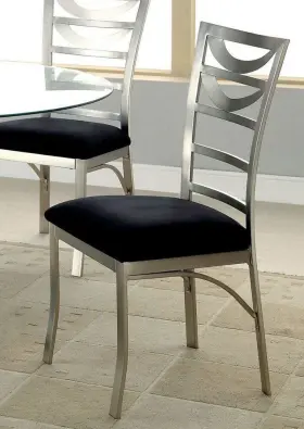 24/7 Shop At Home 848702034356 247shopathome Dining-chairs Silver