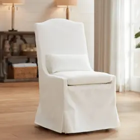 1311-906 55 Downing Street Juliete Peyton Pearl Slipcover Dining Chair