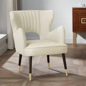 5141-20 55 Downing Street Kara Oatmeal Pleated Armchair