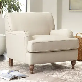 Can-10 55 Downing Street Cantebury Colony Linen Upholstered Armchair