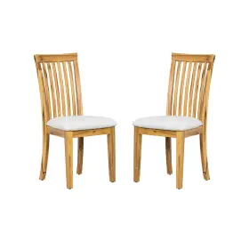 Sa80071-ds-ab A&b Home Anita Natural/white Dining Chair