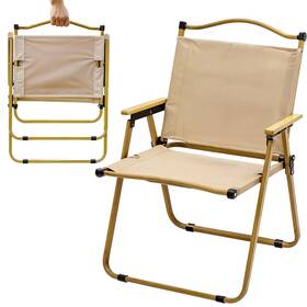 Abc Pack & Supply B0f9b34z5s Beige Folding Camping Chair 31 X 21 20 Inch Outdoor Ergonomic