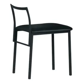 Acme 840412372773 Senon Faux Leather Upholstered Armless Chair In Black