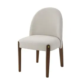 Dn02857 Acme Gamarya Wood And Fabric Upholstered Side Chair In White Oak Set Of 2