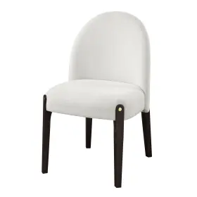 Dn03942 Acme Clayten Upholstered Side Chair In Beige And Espresso Set Of 2