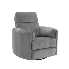 Acme Furniture 840412271014 Sagen Wooden Swivel Glider Recliner Charcoal