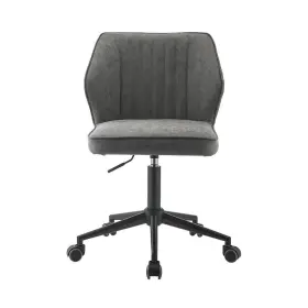 92942 Acme Furniture Task Chair 39 Inch Hx21 Wx22 D Vintage Gray Pu Black Fabric Adjustable