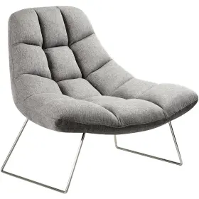 Gr2004-03 Adesso Bartlett Light Grey Soft Textured Fabric Chair