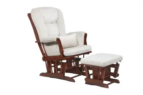 Gl7226e Afg Baby Furniture Alice Glider Chair And Ottoman With Pillow Espresso Model Alic