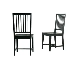Anvi01wdc Alaterre Furniture Vienna Wood Dining Chairs Set Of 2 17.50 Inch W X 21.60 D 38.50 H 25