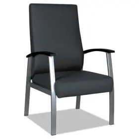 Alera 042167394172 Metalounge Series High-back Guest Chair 24.6 Inch X 26.96 42.91 Black