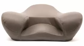D371-cu001 Alexia Meditation Seat Vegan Leather Dark Gray