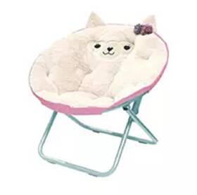 American Originals 784857853575 Plush Animal Saucer Chair Llama Distressed Pkg