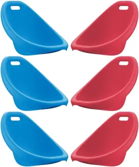 American Plastic Toys 025217131637 Kids Scoop Rocker Chairs For Toddlers And Ages 3 Up 6-pack Blue Re