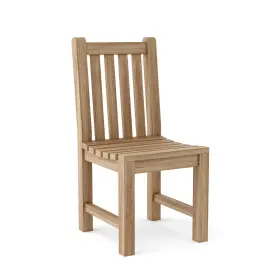 Anderson Teak 082045288810 Classic Wood Dining Chair - Solid Outdoor And Indoor Use Durable Elegant