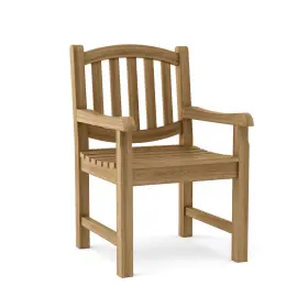 Anderson Teak 082045288865 Kingston Classic Dining Armchair - Grade-a Wood Outdoor Indoor Seating