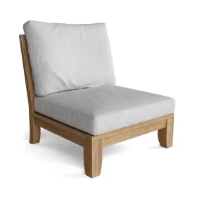 Anderson Teak 082045289800 Luxe Riviera Center Modular Seating Grade-a Wood With Sunbrella Cushions