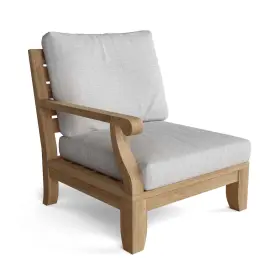Anderson Teak 082045289916 Riviera Right Modular Deep Seating Sectional Premium Wood Outdoor Chair