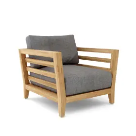 Anderson Teak 082045290196 Cordoba Armchair Premium Wood With Cushions Comfortable Outdoor Seating