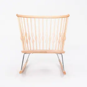 So1454 Andreu World 2010s Pair Of Patricia Urquiola For Nub Rocking Arm Chair In Beech