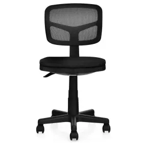 M67-8hw630dk Angeles Home 19.5 Inch W Black Armless Height Adjustment Breathable Mesh Task
