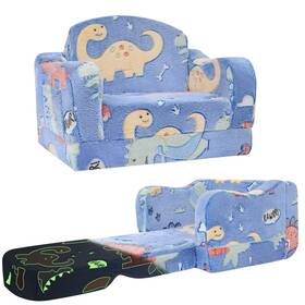 Aodisman -lz01cf Thick Comfy Toddler Chair And Couch For Medium Dark Blue