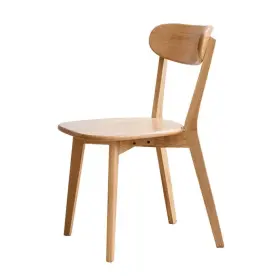 Snmx4837 Aoibox Dining Chair 31.50 Inch Armless Low Back Durable Solid Wood In Light Brown