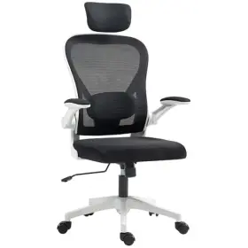 921-796v00bk Aosom Llc Ergonomic Office Chair High Back Desk With Flip-up Armrest Rotatable