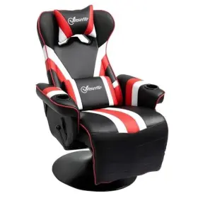 Us833-888v80rd0131 Aosom Llc Gaming Chair Racing Style Computer Recliner With Lumbar Black Red White