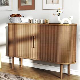 Arasyleon 978553446801 Mid-century Modern Sideboard Buffet Cabinet 55 Storage Wit