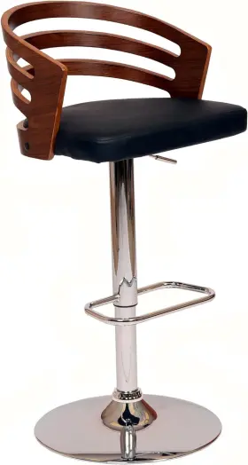 Armen Living 638170583148 Barstool Mid Century Modern 25-32 Inch Adjustable Seat Height Adele