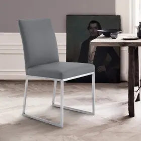 Armen Living 721535737109 Mira Dining Chair Grey