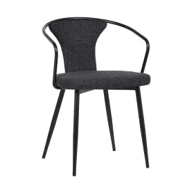 Armen Living 816613028535 Francis Fabric Dining Chair Black