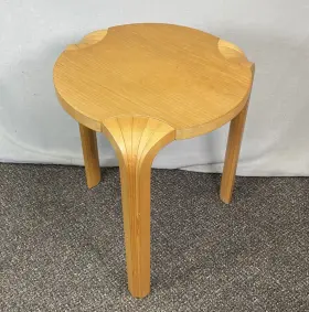 X600 Artek Alvar Aalto Stool 60s X-leg Fan Vintage Discontinued Model Finland