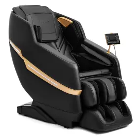 S121-221 Artist Hand Black/brown Full Body Zero Gravity Recline Massage Chair Heat 8point Foot Roller
