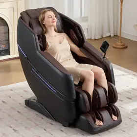 T221-222 Artist Hand Brown Full Body Zero Gravity 8 Points Massage Chair Recliner With Heated Shiatsu