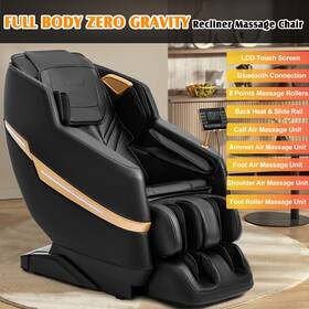 Artist Hand U121-221 Brown/black Full Body Zero Gravity Recline Massage Chair Shiatsu Heat Footroller