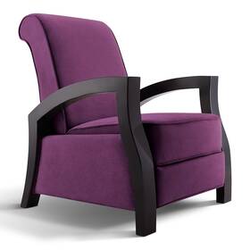 Artiva Usa A05102pr Inch Kuta Solid Wood Java Black Premium Grey Recliner Royal Purple