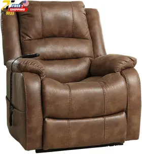 Ashley Furniture 445016541575 Design By Yandel Faux Leather Electric Power Lift Recliner For Elderly Br