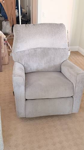 Ashley Furniture 8721425 Altari Manual Recliner Chair Gray Upholstered Contemporary