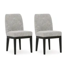 D984-01 Ashley Furniture Burkhaus Traditional Upholstered Dining Chair Set Of 2 Dark Brown Side