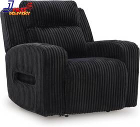 Ashley Furniture Industries 711182017617 Broad Cove Casual Led Power Recliner With Adjustable Headrest Storage And Usb Port