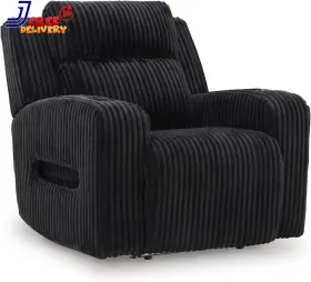 Ashley Furniture Industries 711182017617 Broad Cove Casual Led Power Recliner With Adjustable Headrest Storage And Usb Port