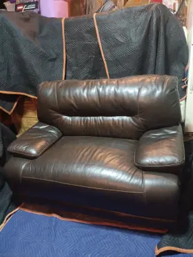 U6580182 Ashley Furniture Signature Design By Mountainous Eclipse Power Recliner Leather Brown