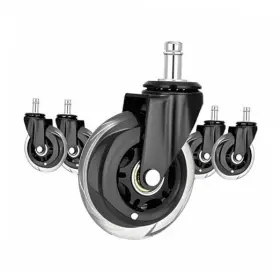 Ocw-0121 Atruck Drafting And Computer Gaming Office Chair Wheels 3 Inches Transparent