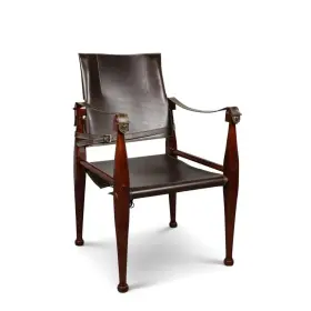 Mf122w Authentic Models Bridle Leather Campaign Chair