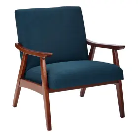 Dvs51-k14 Avenue Six Osp Home Furnishings Davis Accent Chair With Medium Espresso Frame Klein Azur