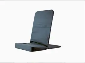 Backjack 748926995498 Bji Folding Floor Chair Navy Blue Tuff Duck Meditation Yoga Gaming Seat