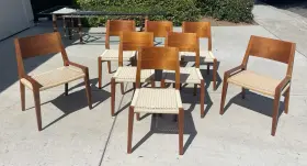 Mcm413 Baker 8 Mcguire Dining Chairs Furniture Nice Seido Collection Uship Delivery